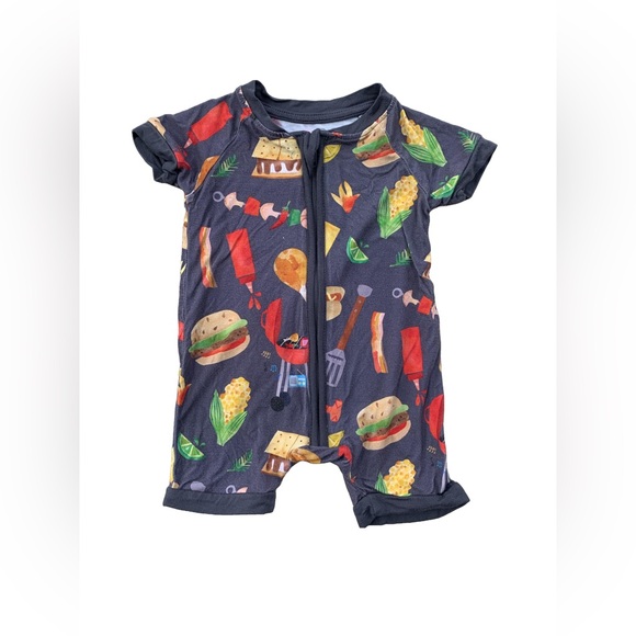 Little Sleepies Other - Little Sleepies Size 0-3 Months Grill & Chill Shorty Zippy Romper